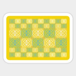 beautiful yellow pattern Sticker